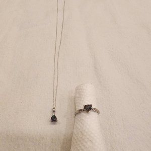 Women's Necklace & ring - Mystic Fire Topaz